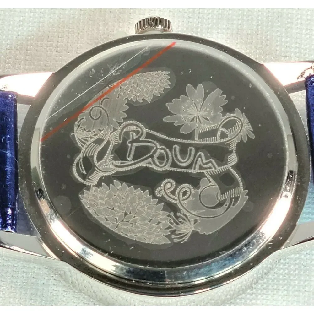 Boum Ombre Women's Blue Wrist Watch Leather Band, New in Box
